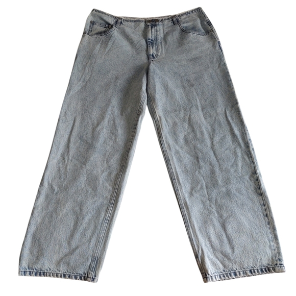 Tibi Size 32 Acid Iceberg Denim Newman Jean - Picture 1 of 16